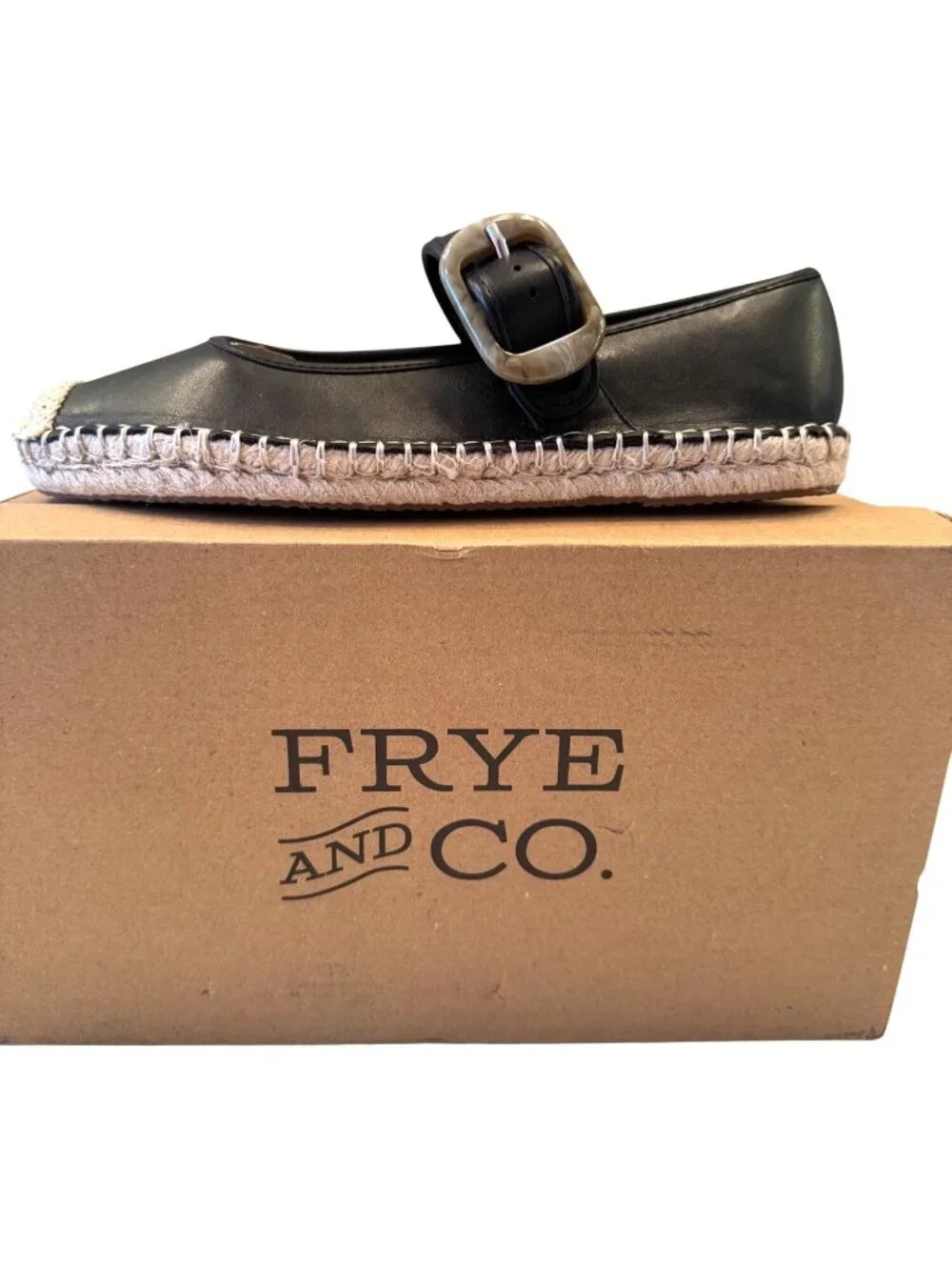 Frye & Co. Jatani Size 8.5 Mary Jane Flats NWB Black Buckle